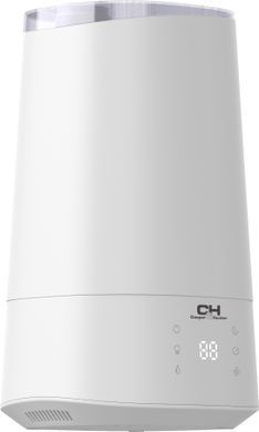 Cooper&Hunter Увлажнитель воздуха CH-3040TU 40 м?, 4 л, 300 мл/ч, ультразвуковой, верхний залив, эл. упр-ние, дисплей, УФ-очистка, подсветка, авто откл, белый