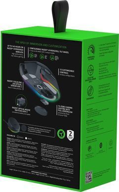 Razer Миша Basilisk V3 Pro 35K, RGB, USB-A/WL/BT, чорний RZ01-05240100-R3G1 фото