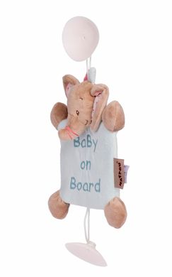 Іграшка Дитина на борту на присосках Nattou слоник Розі 655354 фото