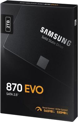 Samsung Твердотельный накопитель SSD 2.5" 2TB SATA 870EVO MZ-77E2T0B/EU фото