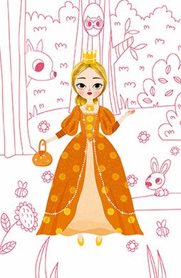 Набір для творчості Janod Модне вбрання Казкові принцеси J07836 фото