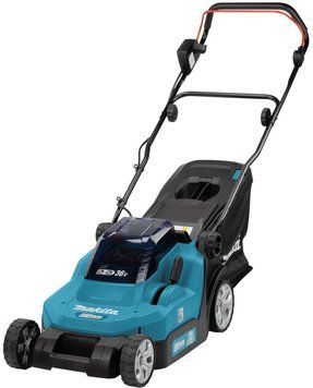 Makita Газонокосилка аккумуляторная DLM382CM2, 36В(18+18В LXT), 270-540 м2, 40 л, 25 - 75 мм (6 позиций), 14.5 кг, SOLO DLM382CM2 фото