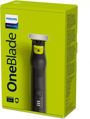 Philips Бритва электр. OneBlade Pro, Li-Ion, сух.+влажн., сталь, черный QP6504/15 фото