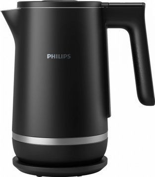 Philips Електрочайник Series 7000, Strix, з подвійними стінками, 6 темп.реж, чорний HD9396/90 фото