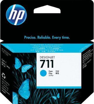 Картридж HP 711 DesignJet T120/T125/T130/T520 Cyan CZ130A фото