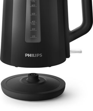 Електрочайник Philips Series 3000, 1,7л, пластик, чорний HD9318/20 фото
