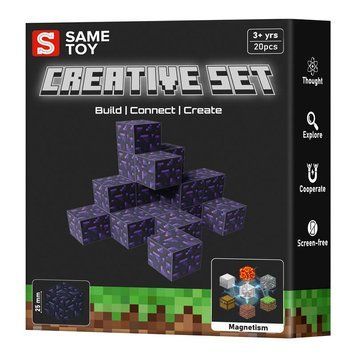 Same Toy Magnetic construction set Same Toy Creative Set Obsidian, 20pcs MCRAFT-4931-SM фото