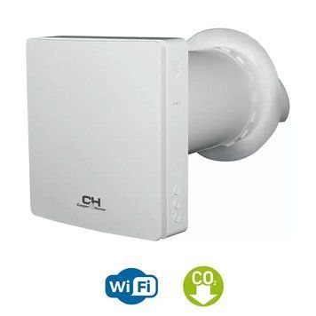 Cooper&Hunter Рекуператор Easy Vent 60м3/г Wi-Fi датчик СО2 Wi-Fi білий