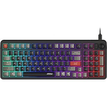 MSI Клавиатура мембранная MSI FORGE GK110 UA 98key, USB-A, EN/UKR/RU, LED, чорний S11-04UA226-HH9 фото