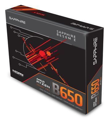 SAPPHIRE Motherboard B650M-E sAM5 B650 2xDDR5 M.2 HDMI DP mATX 52112-04-40G фото