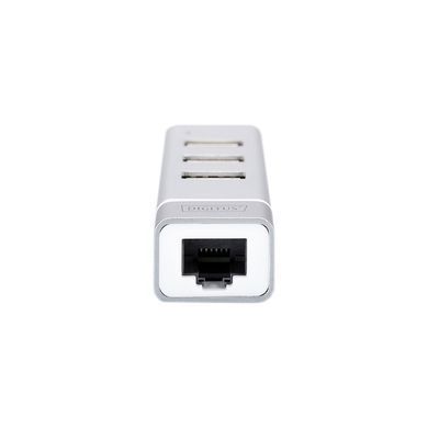 Digitus Концентратор-адаптер USB Type-C, 3xUSB+Fast Ethernet DA-70253 фото