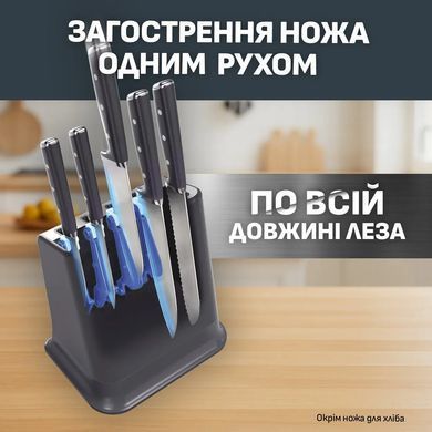 Tefal Набір ножів Tefal Ever Sharp Pro, 6 предметів, нержавіюча сталь, бакеліт, чорний K297S644 фото
