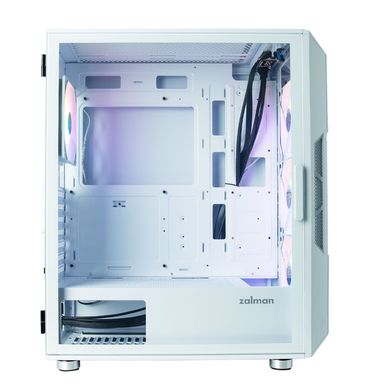 Корпус Zalman I3 Neo, без БЖ, 1xUSB3.0, 2xUSB2.0, 4x120mm RGB fans, TG Side Panel, ATX, білий I3NEOWHITE фото