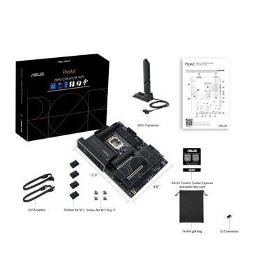 ASUS Материнcкая плата PROART Z890-CREATOR WIFI s1851 Z890 4xDDR5 M.2 HDMI DP Wi-Fi ATX 90MB1JD0-M0EAY0 фото
