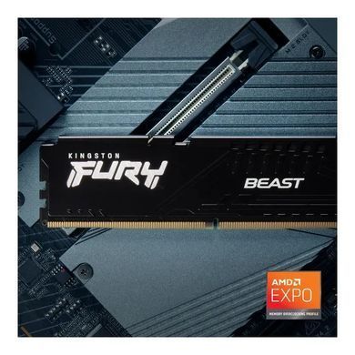 Kingston Пам'ять ПК DDR5 128GB KIT (64GBx2) 5600 FURY Beast KF556C40BBK2-128 фото