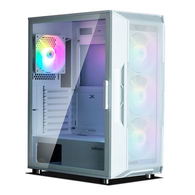 Корпус Zalman I3 Neo, без БП, 1xUSB3.0, 2xUSB2.0, 4x120mm RGB, TG Side Panel, ATX, белый I3NEOWHITE фото