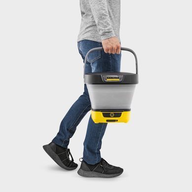 Karcher Минимойка низкого давления аккумуляторная OC 3 Foldable, 120л/ч, шланг 1.8м, бак для воды 8л, вес 2.2кг, USB-C 1.599-300.0 фото