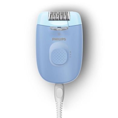 Philips Эпилятор Series 2000 дисковый, от сети, сух., с подсветкой, насадок-2, голубой BRE247/00 фото