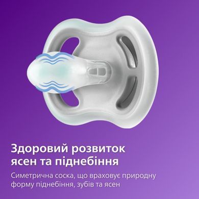 AVENT Пустышка ортодонтическая Ultra Air для мальчиков 0-6 мес, 2шт SCF085/58 фото