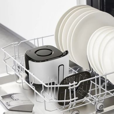 Tefal Мультипечь EasyFry Compact, 1300Вт, чаша-3л, сенсорное управл., пластик, белый EY145A10 фото