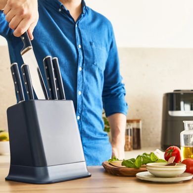 Tefal Набір ножів Tefal Ever Sharp Pro, 6 предметів, нержавіюча сталь, бакеліт, чорний K297S644 фото
