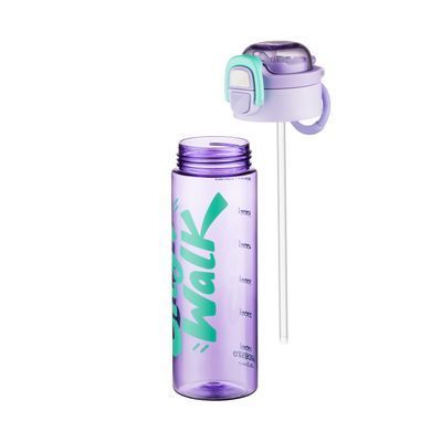 ARDESTO Пляшка для води ARDESTO City Walk 680мл, пластик, фіолетовий