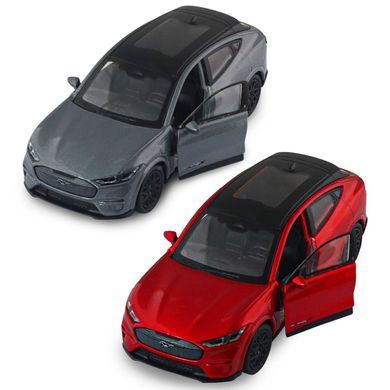Автомодель - FORD MUSTANG MACH-E GT 2023 (красный, серебристо-серый) 250387W фото