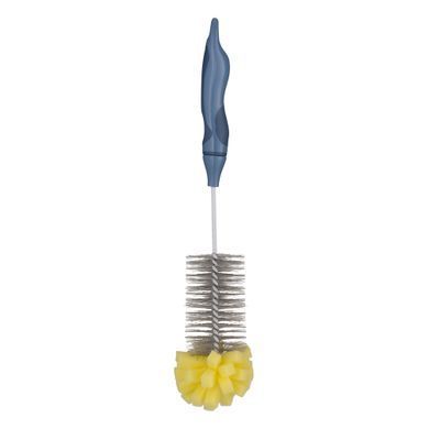 ARDESTO Щітка для миття пляшок з губкою ARDESTO Solid 34х5см, пластик, блакитний ARHK4203B фото