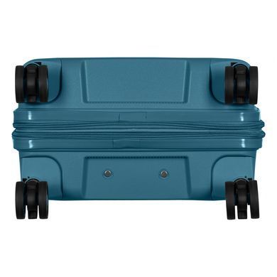 2E Suitcase Small, Aero, polypropylen, 35/44 L, TSA, 4 wheels, EXP, teal blue 2E-SPP-AERO-S-TB фото