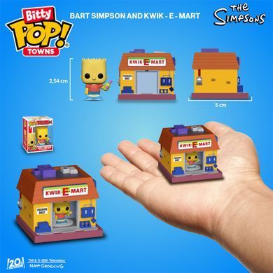 Набір фігурок BITTY POP! Town серії "Сімпсони" - БАРТ СІМПСОН І КВІКІ-МАРТ 83684 фото