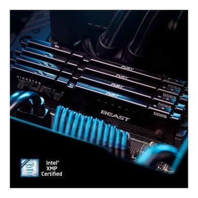 Kingston Пам'ять ПК DDR5 128GB KIT (64GBx2) 5600 FURY Beast KF556C40BBK2-128 фото