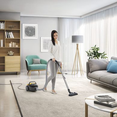 Electrolux Пилосос контейнерний, 600Вт, конт пил -0.92л, 3 насадки, жовтий ECGC21-2Y фото