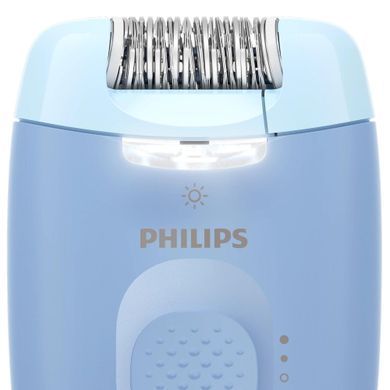 Philips Эпилятор Series 2000 дисковый, от сети, сух., с подсветкой, насадок-2, голубой BRE247/00 фото