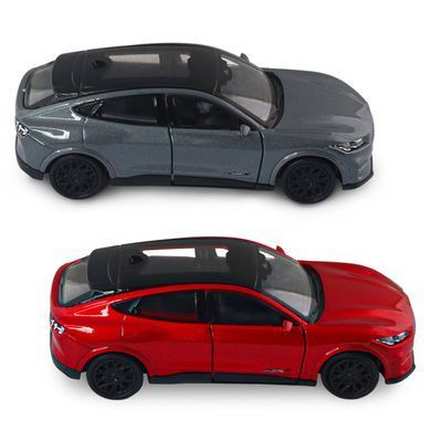 Автомодель - FORD MUSTANG MACH-E GT 2023 (красный, серебристо-серый) 250387W фото