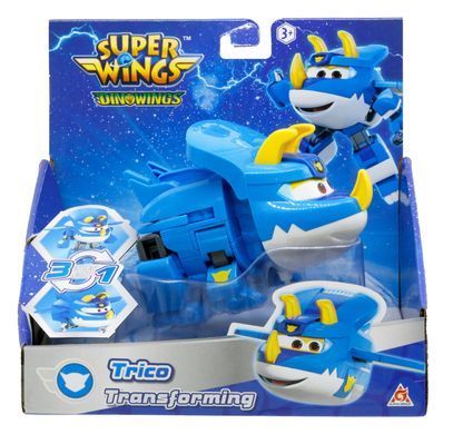 Super Wings Super Wings Transformer Toy Transforming Trico, 12.5cm EU790242 фото
