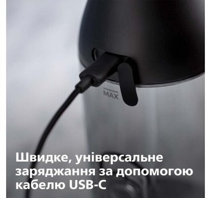 Philips Ирригатор Sonicare Cordless Power Flosser 3000 портативний, чаша 250 мл, чехол, 2 насадки , черный HX3826/33 фото