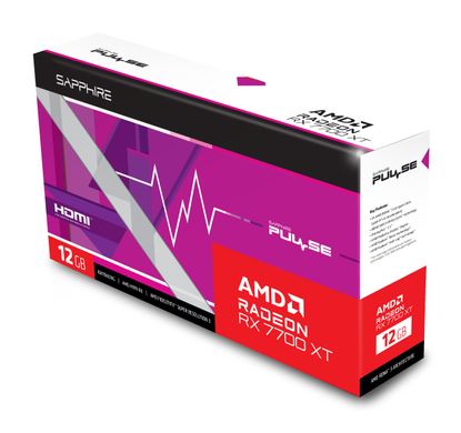 SAPPHIRE Видеокарта Radeon RX 7700 XT 12GB GDDR6 Pulse GAMING 11335-04-20G фото
