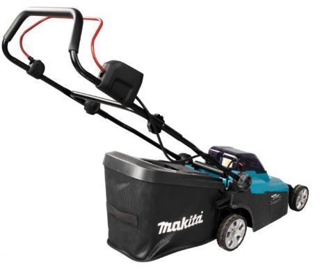 Makita Газонокосилка аккумуляторная DLM382CM2, 36В(18+18В LXT), 270-540 м2, 40 л, 25 - 75 мм (6 позиций), 14.5 кг, SOLO DLM382CM2 фото