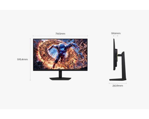 Samsung Монітор Samsung 32" Odyssey Gaming G80HS 2xHDMI, DP, USB, IPS, 6144x3456, 165Hz, 1ms LS32HG802ESXUA фото