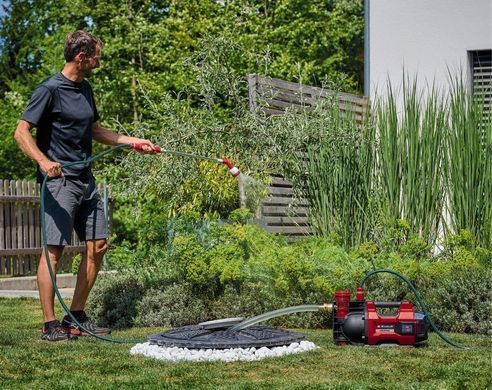 Einhell Насос садовий акумуляторний AQUINNA 36/38 F LED AUTOMATIC, 3800л/г, 36В, 3.7бар, глиб 6м, автоматичний режим, 4.75кг, без АКБ і ЗП 4180420 фото