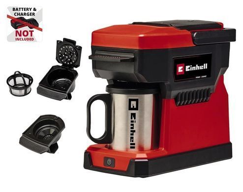 Einhell Кофемашина аккумуляторная TE-CF 18 Li-Solo PXC 18В 240мл 80&deg;С 1.2кг без АКБ и ЗП 4609990 фото