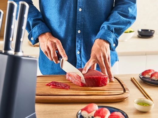 Tefal Набір ножів Tefal Ever Sharp Pro, 6 предметів, нержавіюча сталь, бакеліт, чорний K297S644 фото