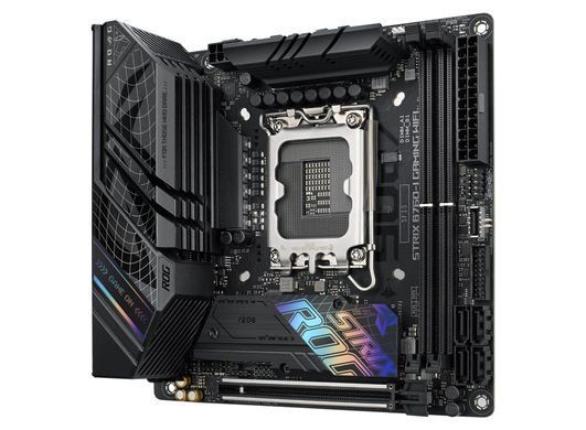 ASUS Материнcкая плата ROG STRIX B760-I GAMING WIFI s1700 B760 2xDDR5 M.2 HDMI DP Wi-Fi BT mITX 90MB1D90-M1EAY0 фото