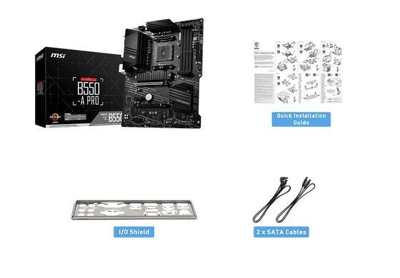 MSI Материнcька плата B550-A PRO sAM4 B550 4xDDR4 HDMI DP ATX 911-7C56-076 фото