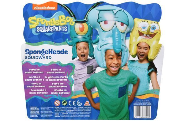 Sponge Bob Игрушка-головной убор SpongeHeads Squidward EU690603 фото