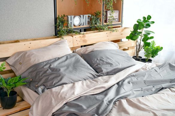 ARDESTO Простирадло на резинці Mix&Match, 180x200+30см, 100% бавовна, сатин, айворі