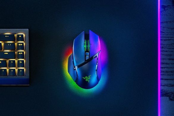 Razer Миша Basilisk V3 Pro 35K, RGB, USB-A/WL/BT, чорний RZ01-05240100-R3G1 фото