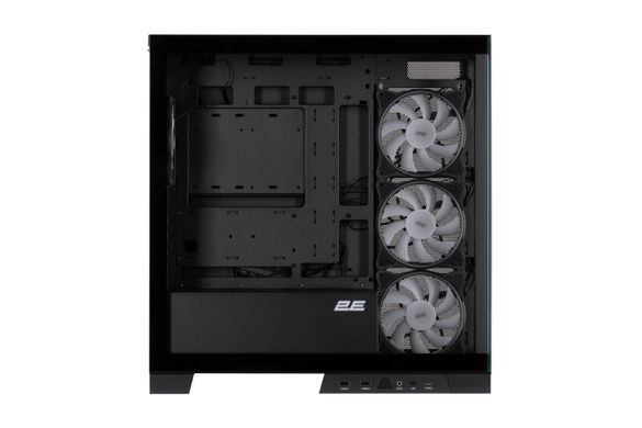 2E Gaming Корпус Fantom GK701B без БП 2xUSB3.0, 1xUSBType-C 4x120мм ARGB VGA 400мм LCS ready контроллер с пультом TG Side/Front Panel mATX чёрный 2E-GK701B фото