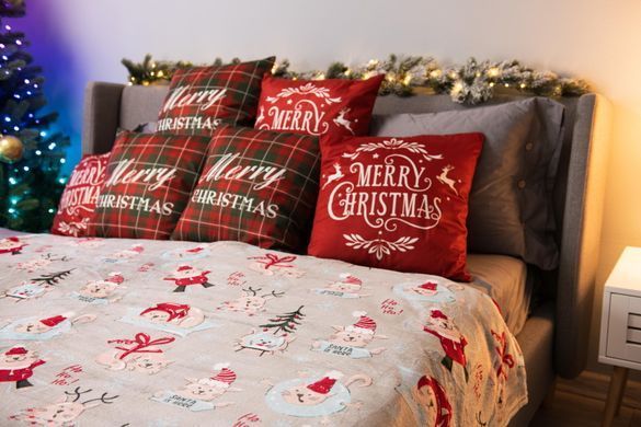 ARDESTO Плед Flannel 160х200см, 100% полиэстер, рождественские котики