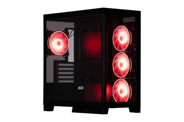 2E Gaming Корпус Fantom GK701B без БП 2xUSB3.0, 1xUSBType-C 4x120мм ARGB VGA 400мм LCS ready контроллер с пультом TG Side/Front Panel mATX чёрный 2E-GK701B фото